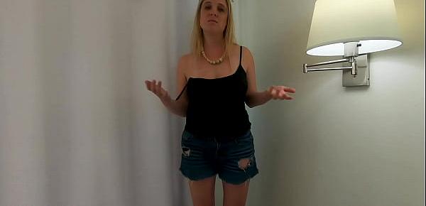  You were caught masturbating at school and now your stepmom has to deal with your hard cock (POV) - Erin Electra